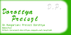 dorottya preiszl business card